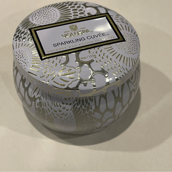 Voluspa Other - Voluspa SPARKLING CUVEE Luxury Tin Candle 4oz 113g Mini